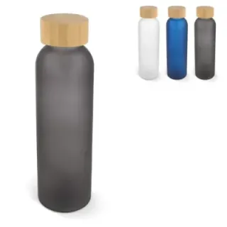 Water bottle glass & bamboo 500ml - LT98849 (gadzety reklamowe)